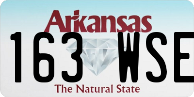 AR license plate 163WSE