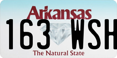 AR license plate 163WSH