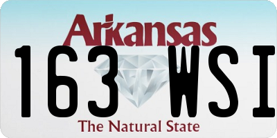 AR license plate 163WSI