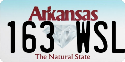 AR license plate 163WSL