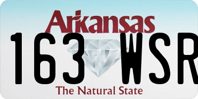 AR license plate 163WSR