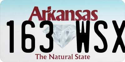AR license plate 163WSX