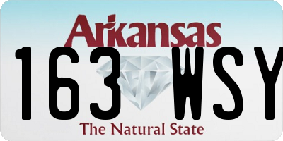 AR license plate 163WSY