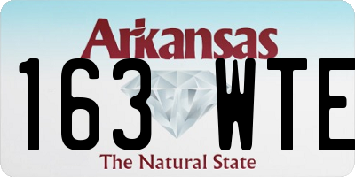 AR license plate 163WTE