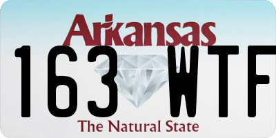 AR license plate 163WTF