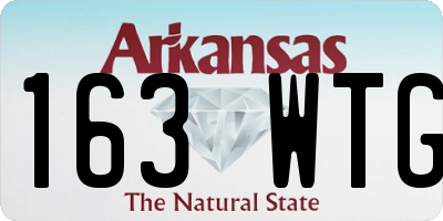 AR license plate 163WTG