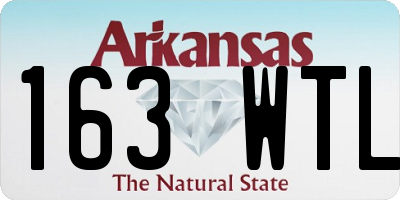 AR license plate 163WTL
