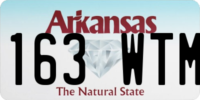 AR license plate 163WTM