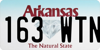 AR license plate 163WTN