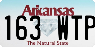 AR license plate 163WTP