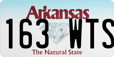 AR license plate 163WTS