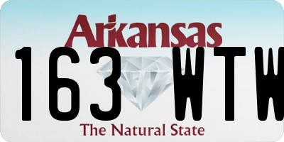 AR license plate 163WTW
