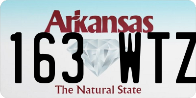 AR license plate 163WTZ