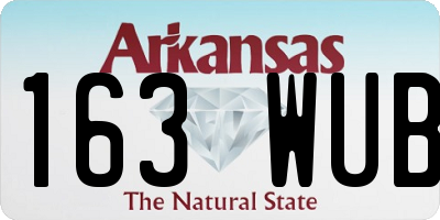 AR license plate 163WUB