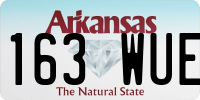 AR license plate 163WUE