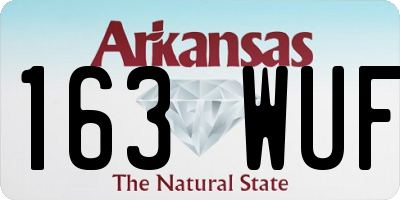 AR license plate 163WUF