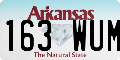 AR license plate 163WUM