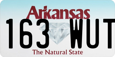 AR license plate 163WUT