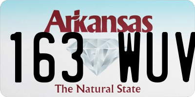 AR license plate 163WUV