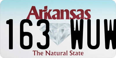 AR license plate 163WUW