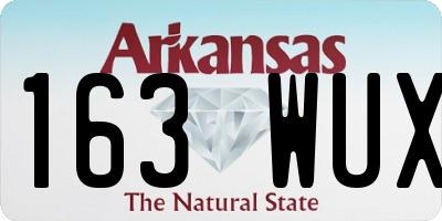 AR license plate 163WUX