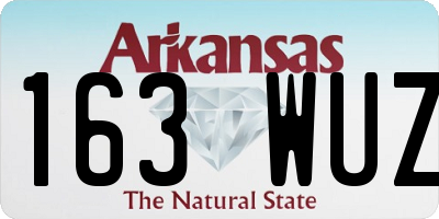 AR license plate 163WUZ