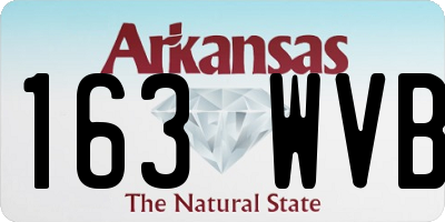 AR license plate 163WVB
