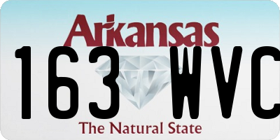 AR license plate 163WVC