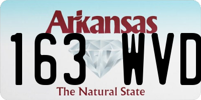 AR license plate 163WVD