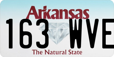 AR license plate 163WVE
