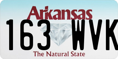 AR license plate 163WVK