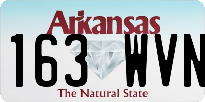 AR license plate 163WVN