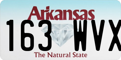 AR license plate 163WVX