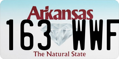 AR license plate 163WWF