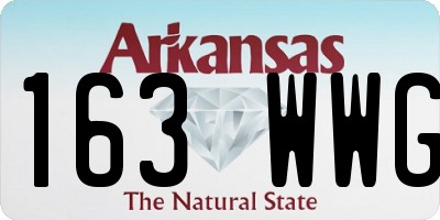 AR license plate 163WWG