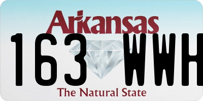 AR license plate 163WWH