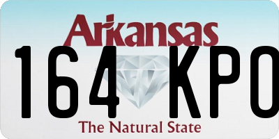 AR license plate 164KPO