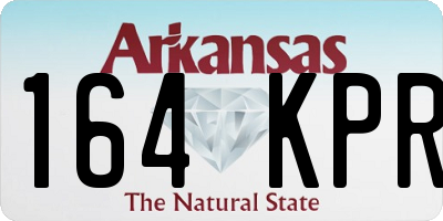 AR license plate 164KPR