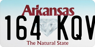 AR license plate 164KQV