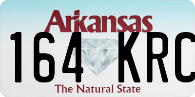 AR license plate 164KRC