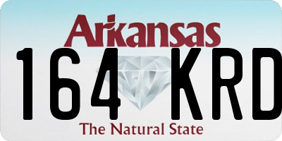 AR license plate 164KRD