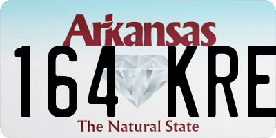 AR license plate 164KRE