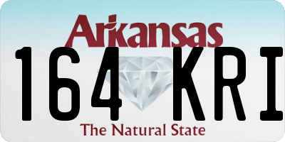 AR license plate 164KRI