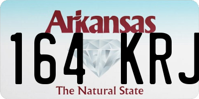 AR license plate 164KRJ