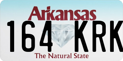 AR license plate 164KRK
