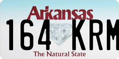 AR license plate 164KRM