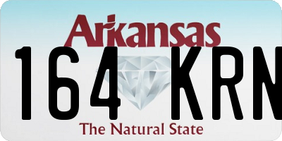 AR license plate 164KRN