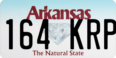 AR license plate 164KRP