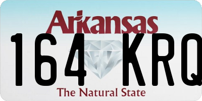 AR license plate 164KRQ
