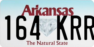 AR license plate 164KRR